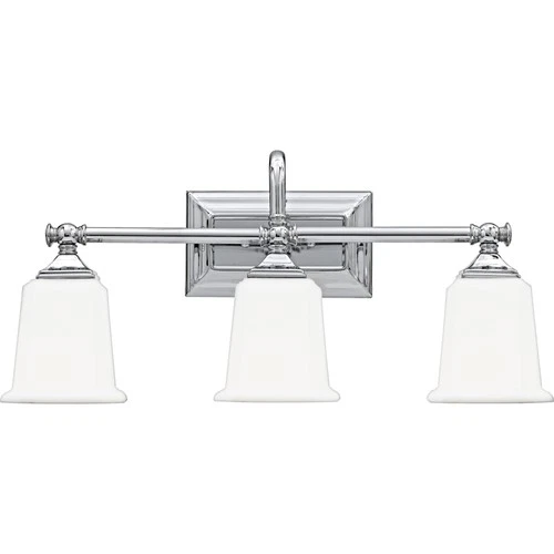 Quoizel NL8603 Chrome Nicholas 3-Light 22"W Bathroom Vanity Light - Picture 1 of 7