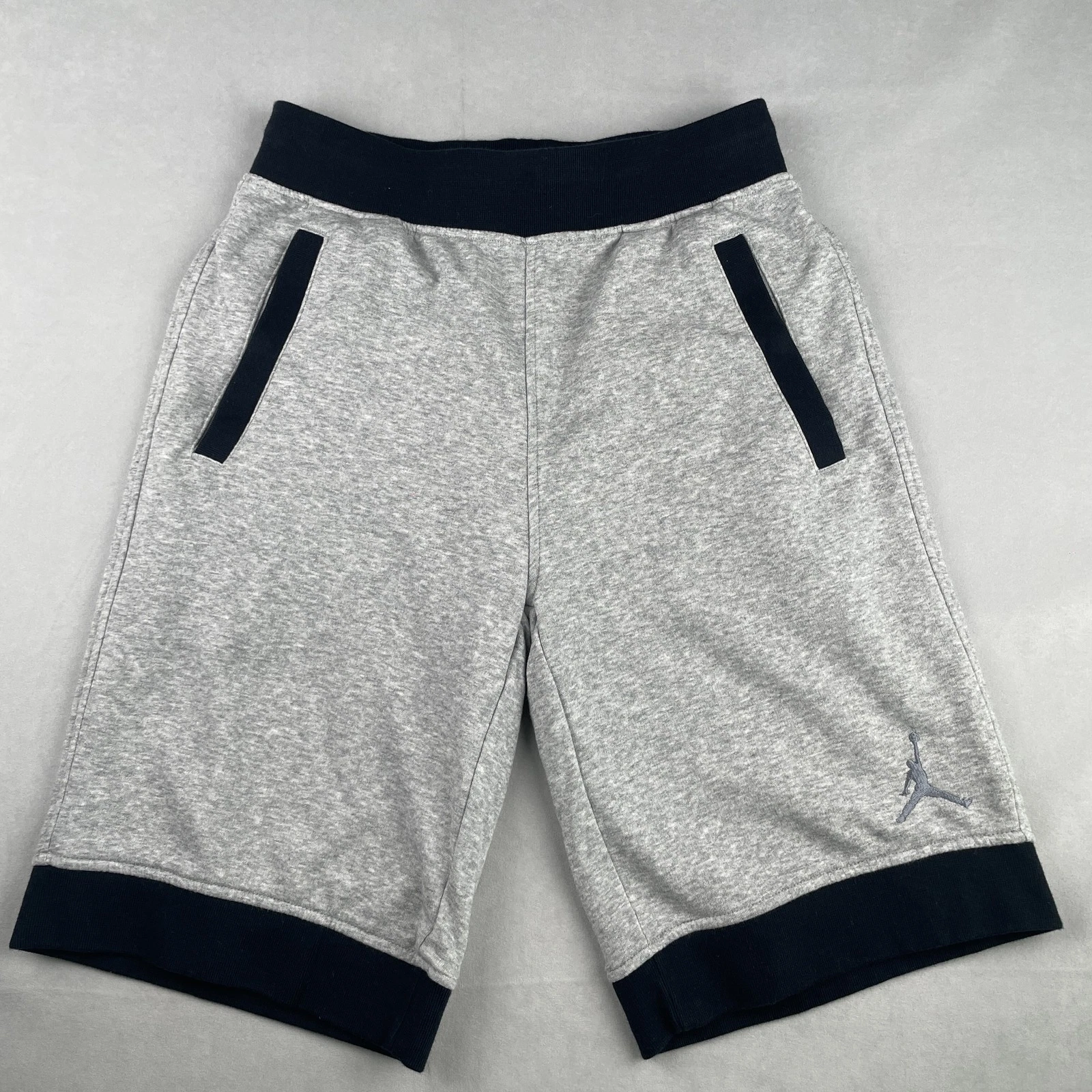 Nike Air Jordan pantaloncino uomo M grigio French Terry elasticizzato atletico basket us intime ottimeioni