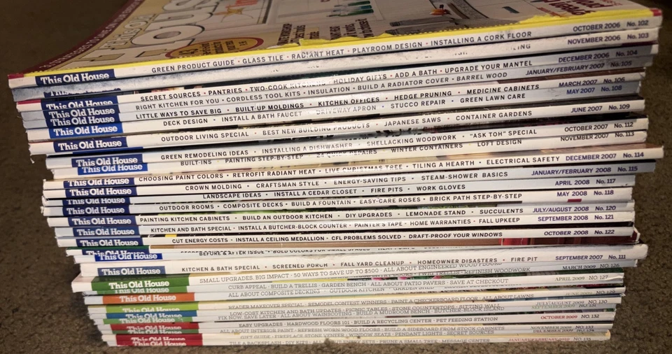 Lot of 31 Issues of This Old House Magazine 10/2006 - 2/2010 Missing Some Months - Image 2 of 4