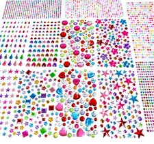 3228Pcs Gems Stickers, Self Adhesive Rhinestone Jewel Stickers, Acrylic Gems DIY