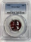 1959 WASHINGTON QUARTER PROOF PCGS PR67   0179
