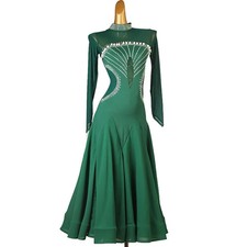 Ballroom Dance Dress Womens Waltz Suit Modern Competition Girls Evening Outfit