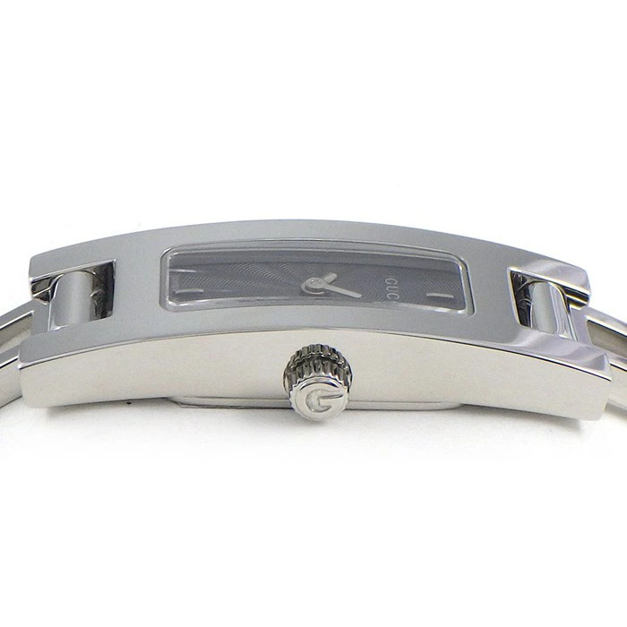 Gucci Bangle Watch 3900L Rectangular Gray Goyard … - image 2