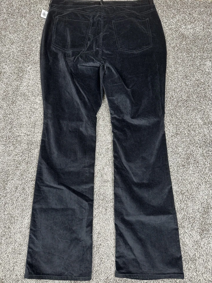 Old Navy Womens Pants 16 Black High Rise Bootcut Corduroy Y2K Dark Academia - Image 2 of 4