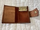 Leather Car Key Case Wallet Snap Closure Vintage/Never Used, Brown — photo 2