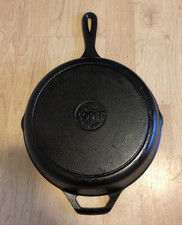 Vintage Lodge Cast Iron Skillet Fry Pan 8SK 10.5โ Diameter Made In USA