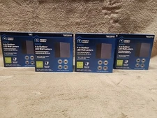 Lot of 4: Project Source Marwick 4" Matte Black Hardwired LED Outdoor Wall Light