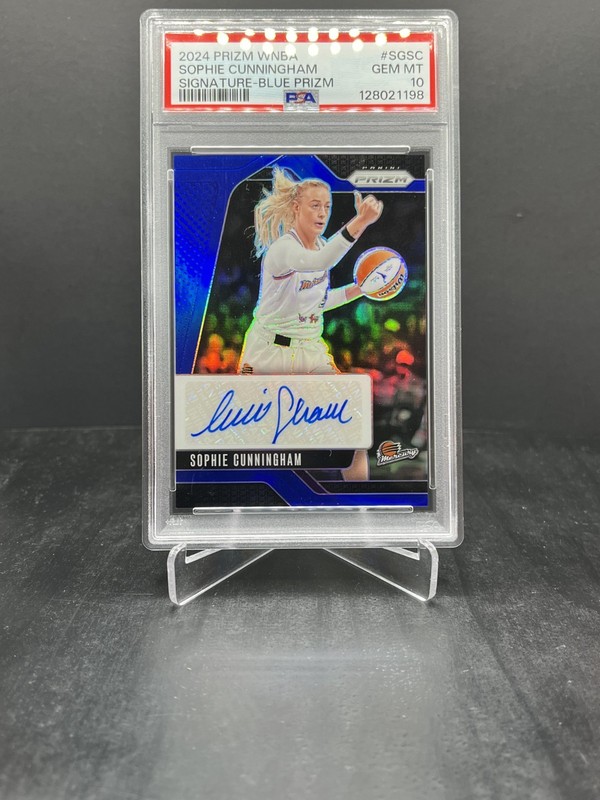 2024 Panini Prizm WNBA Sophie Cunningham Autograph Auto Blue 30/75 PSA 10 #SG-SC
