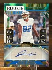 2024 Panini Contenders #246 Justin Eboigbe Rookie Ticket Auto [AU] Chargers