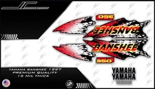 1997 yamaha banshee full graphics kit decals oem specs .THICK AND HIGH GLOSS