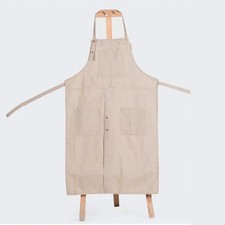 Pottery Apron Durable Canvas Adult Anti-Fouling Full Cover Anti-Oil Painting DIY