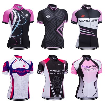 Damen Kurzarm Atmungsaktiv Radsport Radtrikot Radfahren Fahrrad Trikot Shirt