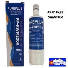 1-Pack PP-RWF1200A PP-RWF1200A-S Replacement Refrigerator Water Filter Pureplus