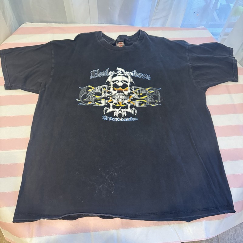 Vintage Harley Davidson Shirt XXL Train Roanoke Virginia Live To Ride