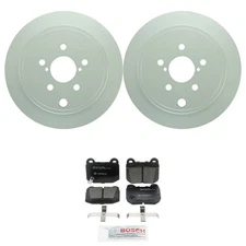 Bosch QuietCast Rear Rotors & Ceramic Disc Brake Pad Kit For Subaru Impreza 2012
