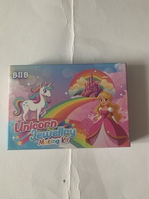Einhorn Schmuckherstellung Kit Holzkiste Armbänder + Charms Brandneu mit Etikett portofrei