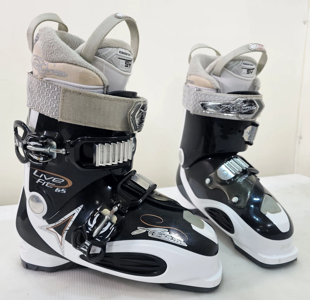 スキー Atomic live fit Ski Boots 25-25.5 Atomic Live Fit Wide Adult Ski Boots - ALL SIZES - GREAT CONDITION