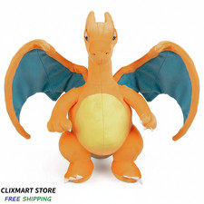 New Shiny Charizard Plush Toy 12" Collectible Soft Stuffed Animal Gift for Kids