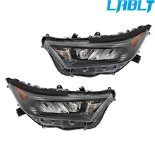 LABLT Left&Right Headlights Black LED Headlamps For 2019-2022 Toyota RAV4 LE XLE