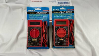 LOT OF 2 CEN-TECH 90899 MULTIMETERS 90899 (E10012774) 1 NEW 1 USED