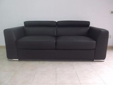 DIVANO .3 POSTI IN VERA PELLE  PRIMO  FIORE 