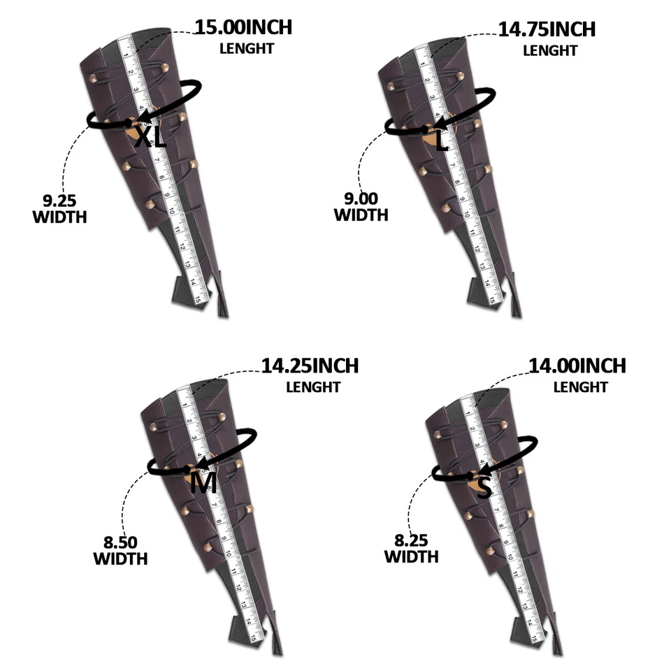 Daskz Leather Archery Arm Guard Protective Forearm Bracer for Shooting Hunting - Image 2 of 4
