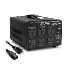 5000 Watt Voltage Converter Transformer - Heavy Duty Step Up/Down Convert fro...