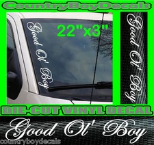 Good Ol Boy Truck Windshield Vinyl Side Decal Sticker Diesel Smoke Country Mud Good Ol Boy Truck Windshield Vinyl Side Decal Sticker Diesel Smoke Country Mud