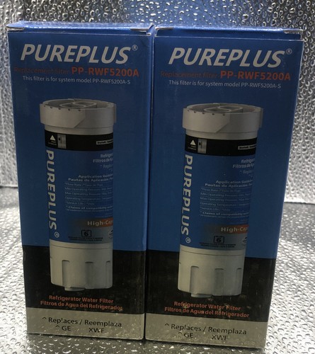 PurePlus Refrigerator Water Filter Fits Samsung Icee RWF5200A Fits GE XWF Lot 2