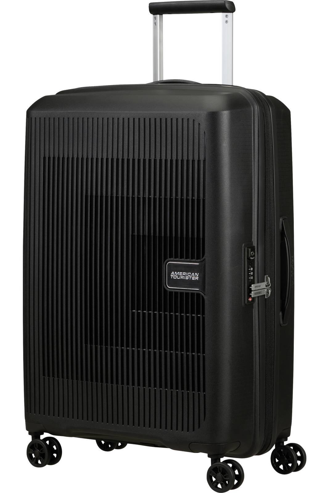 American Tourister Aerostep - Spinner 67 Exp Nero - Valigie Trolley Medio