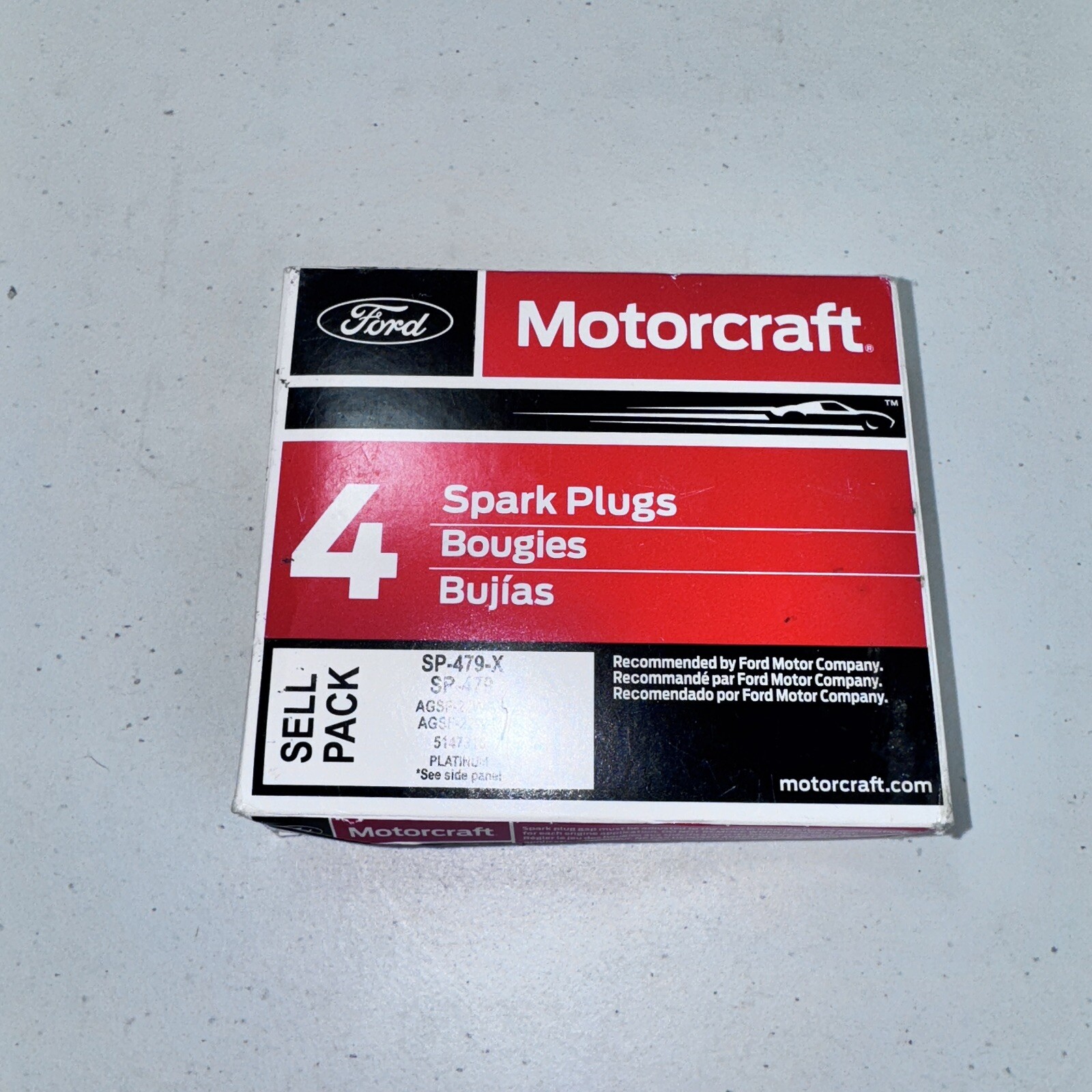 BOX OF 4 Spark Plug Motorcraft SP-479-X Ford Genuine OEM