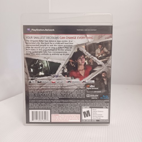Heavy Rain Black Label Original Release Sony Playstation 3 PS3 - Picture 2 of 3