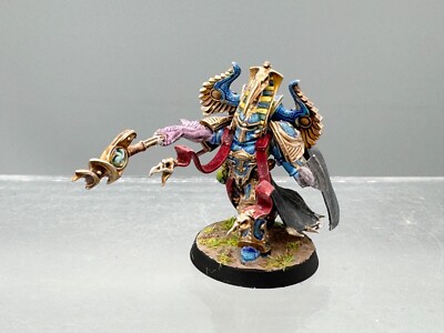 GW 40K - Chaos Thousand Sons Exalted Sorcerer bemalt