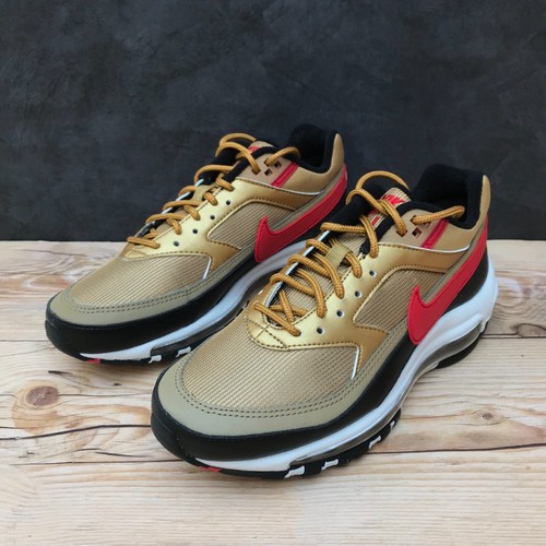 Nike Air Max 97/BW Reflective Gold/Red/Black Select-a-Size - Picture 3 of 12