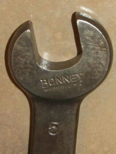 Vintage Bonney #5 Open End Wrench - Bild 2 von 2
