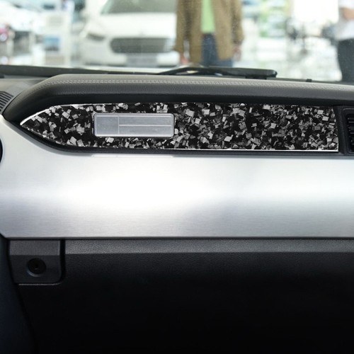 50Pcs Forged Carbon Fiber Kits Full Interior Trim Cover For Ford Mustang 2015-22 - Picture 7 of 22