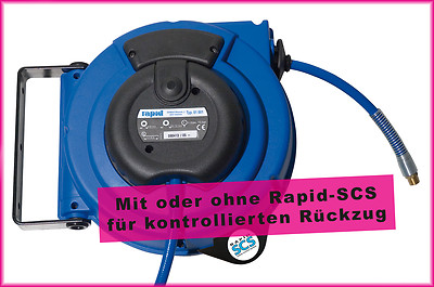 Automatischer Schlauchaufroller - PROFI-Qualität - Druckluft Schlauch Aufroller