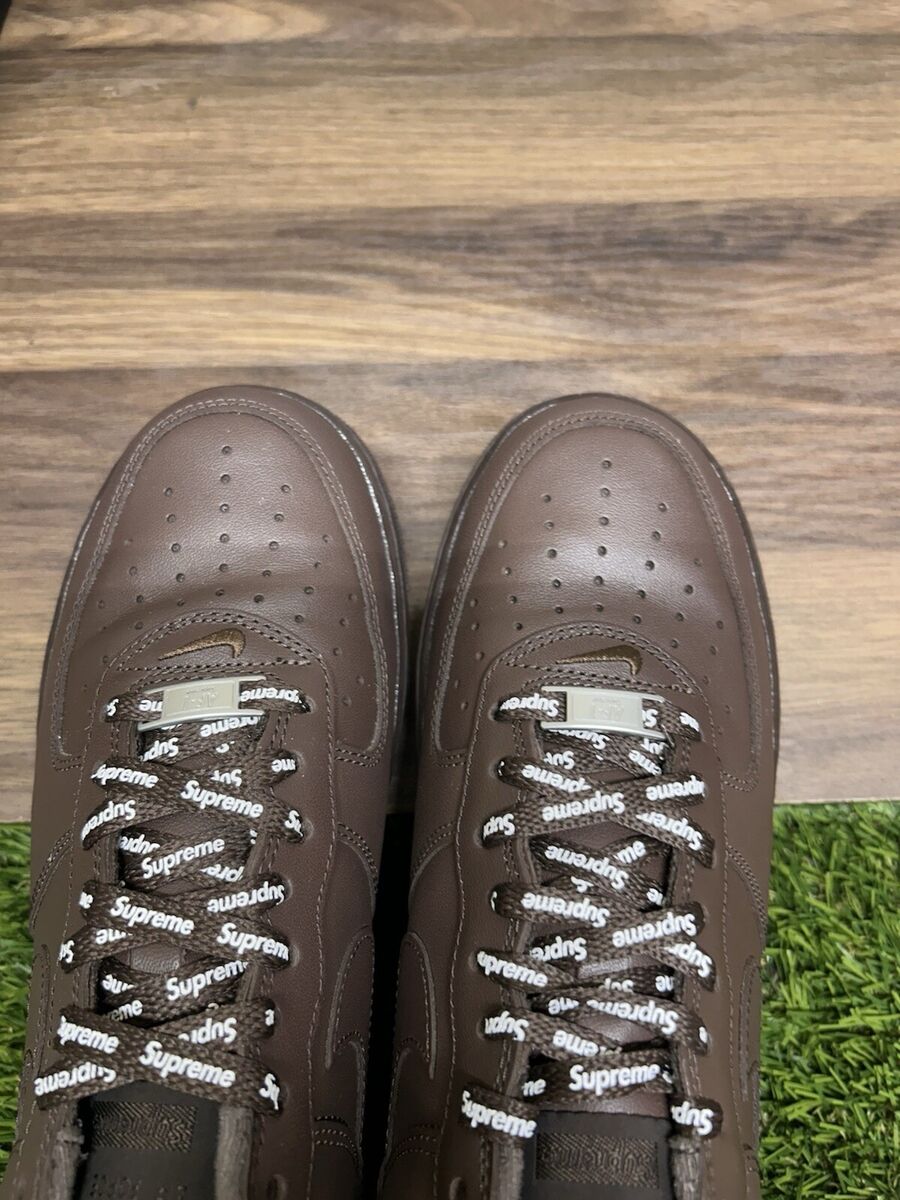 NIKE AIR FORCE 1 LOW SP X SUPREME. Baroque Brown / Chocolate NIKE AIR FORCE 1 LOW SP X SUPREME. Baroque Brown / Chocolate