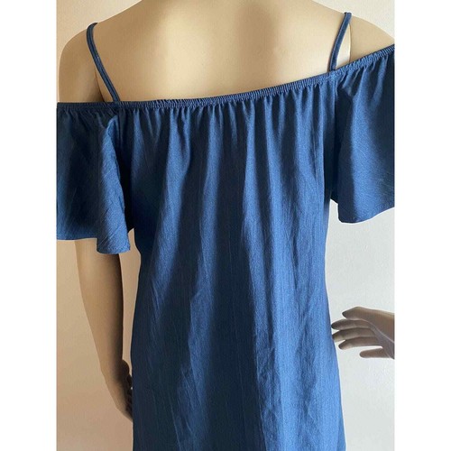 Vestido Vintage Jody California Chambray Hecho en EE. UU. M - Imagen 8 de 8