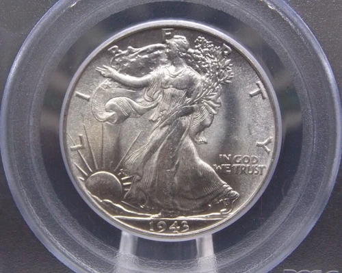 1943 "P" Walking Liberty SILVER Half Dollar 50c PCGS MS64 #984 BU Unc ECC&C, Inc