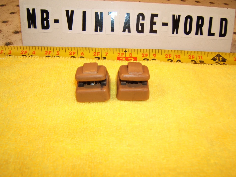 Parasol iluminado tipo PALOMINO OEM 2 clips Mercedes genuino C126, W126, W201, W124 Foto 2 de 4