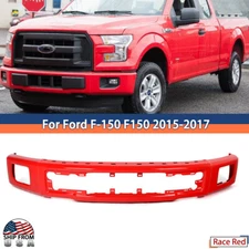 For 2015-2017 Ford F150 Steel Front Bumper Cover Face Bar Race Red Pantined PQ
