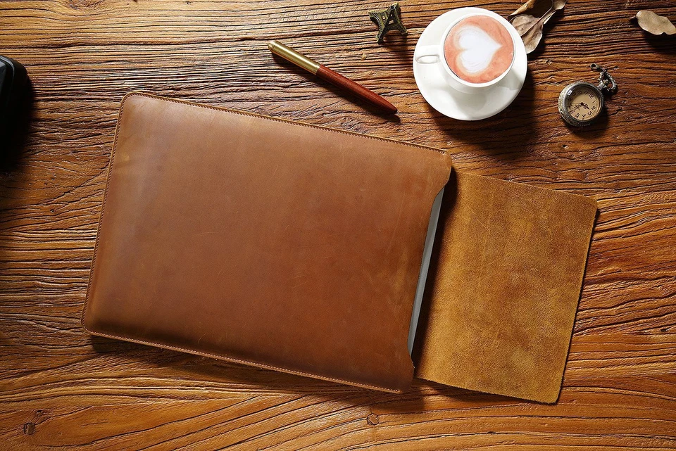 Genuine Leather Card Holder Wallet for Men and Women Slim Minimalist Credit Card - Image 3 of 4