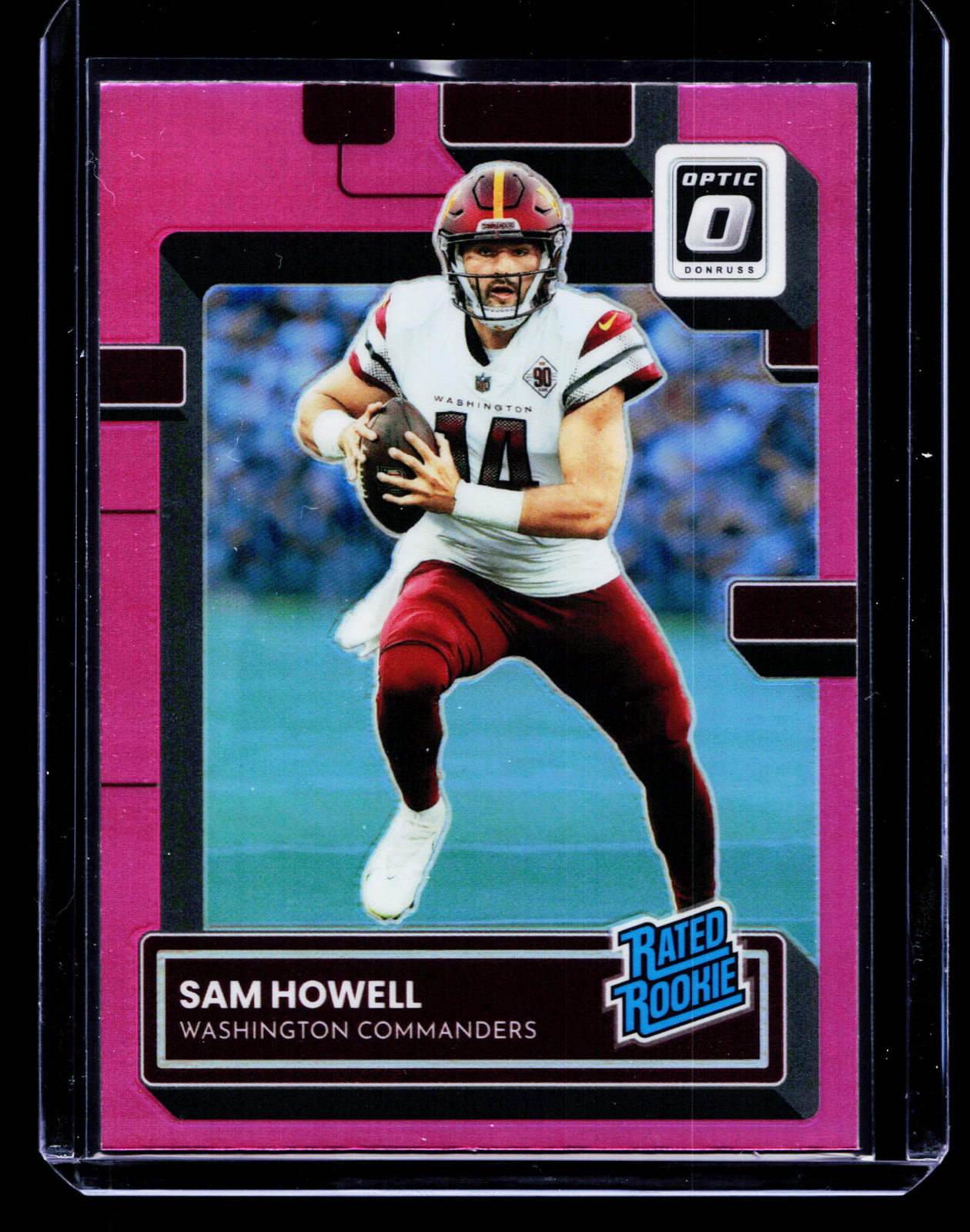 2022 Donruss Optic Pink Sam Howell #205 RC Washington Commanders