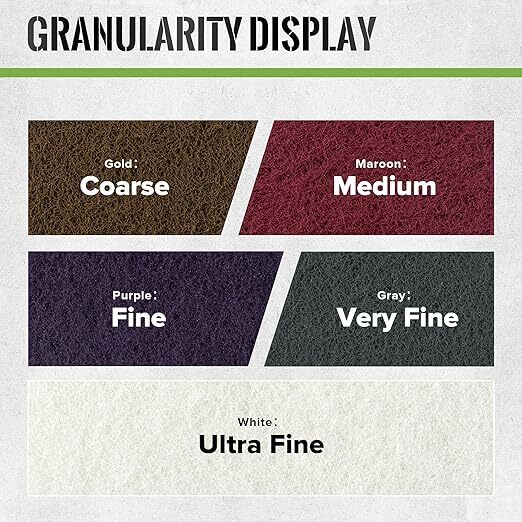 25pcs 6" X 9" Scuff Pads Gold Coarse Non-Woven Hand Pad 150x230mm For Cleaning