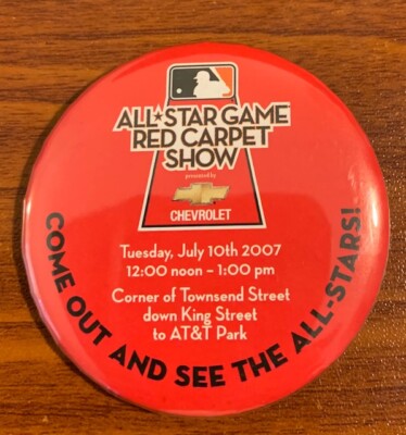 Vintage 2007 All Star Game Red Carpet Show Button by Chevrolet New Free Shipping