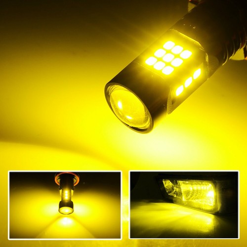 JDM ASTAR 2x H11 H16 3000K Golden Yellow 27SMD LED Fog Light Bulbs - Picture 7 of 12
