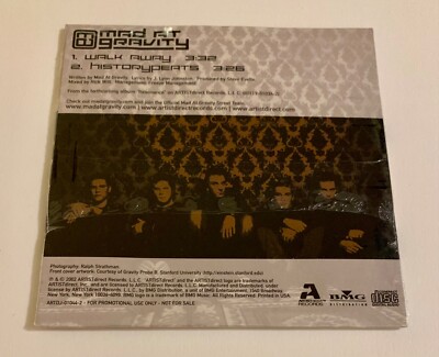 Promo CD Single - Mad At Gravity - Walk Away / Historypeats (2002