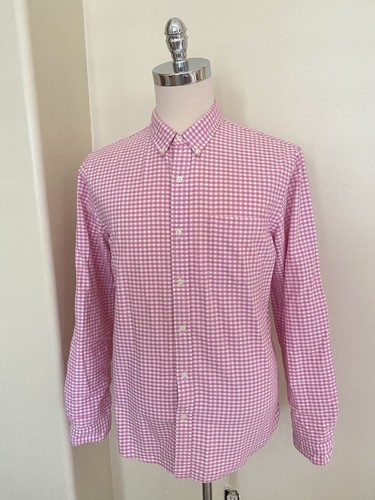 RALPH LAUREN DENIM & SUPPLY LARGE Gingham Check Oxford Shirt In Pink - 第 1/5 張圖片