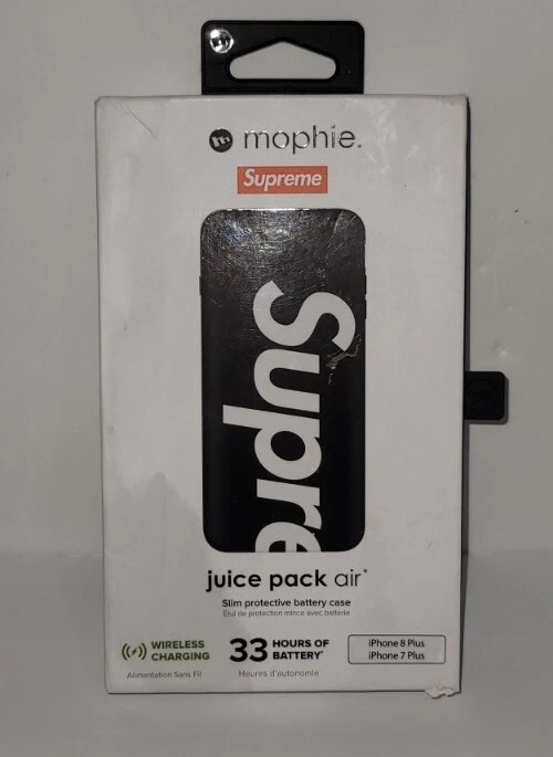 Supreme + Mophie Juice Pack Air Capa Bateria Preta iPhone 7/8+ Caixa Aberta - Imagem 4 de 4